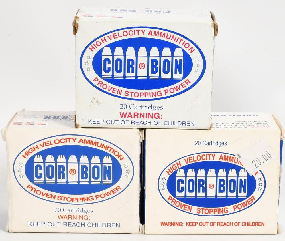 Lot 1564: 60 Rounds Of Corbon .44 Rem Mag Ammunition