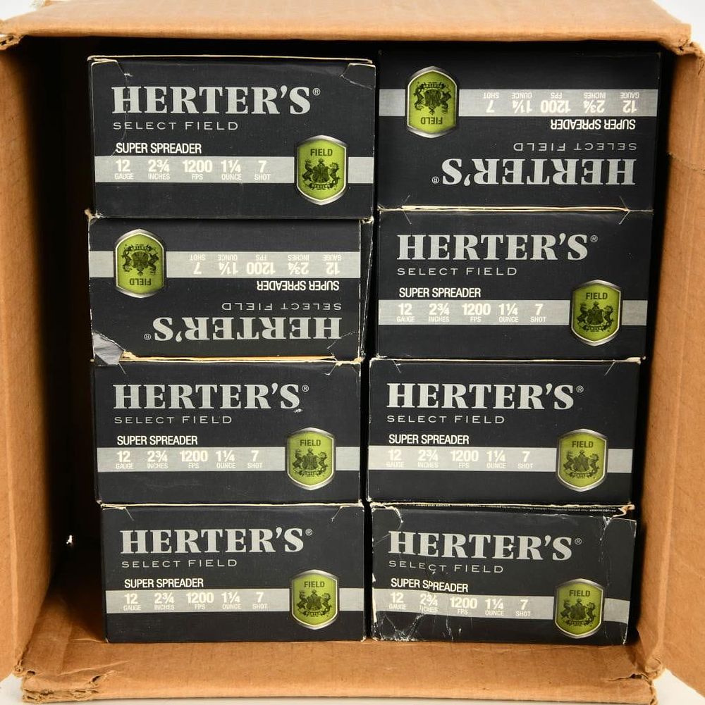 Lot 1634: 200 Round Case of Herters Select Field 12 Gauge