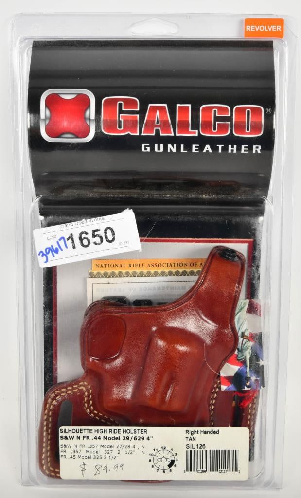 Lot 1650: Galco Gunleather Silhouette High Ride Holster