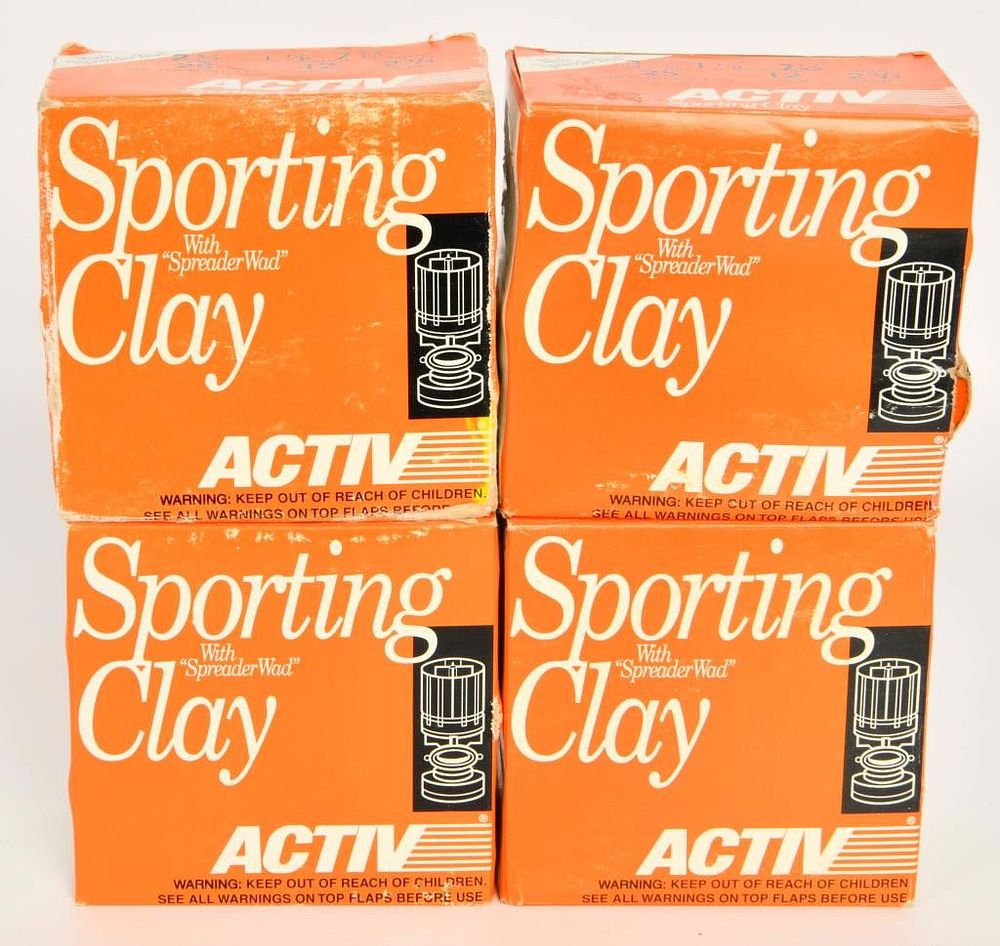 Lot 1652: 100 rds of 12 gauge ACTIV Sporting Clay 2 3/4