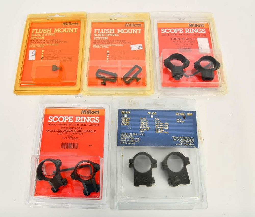 Lot 1662: Millet Lot with a Set of CZ 452 ZKM Rings