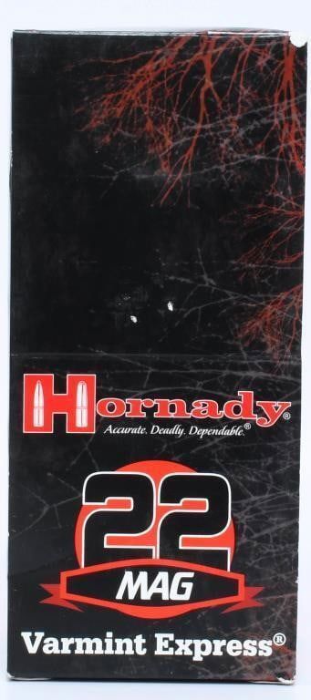 Lot 1664: 500 Rounds Of Hornady .22 Magnum Ammunition