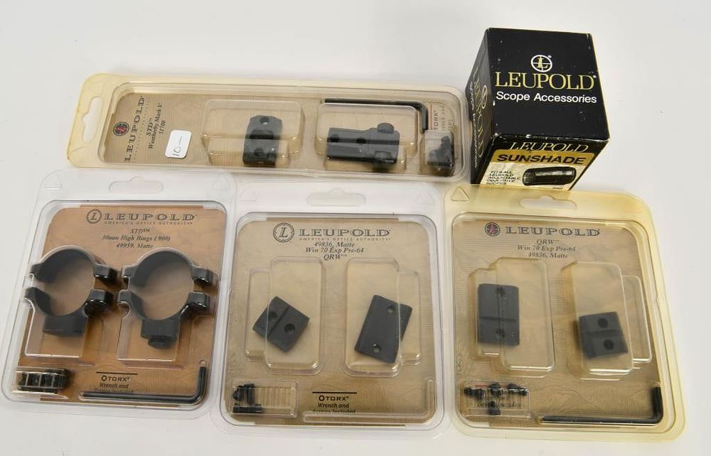 Lot 1665: Leupold Lot: Rings & Base, Sunshade