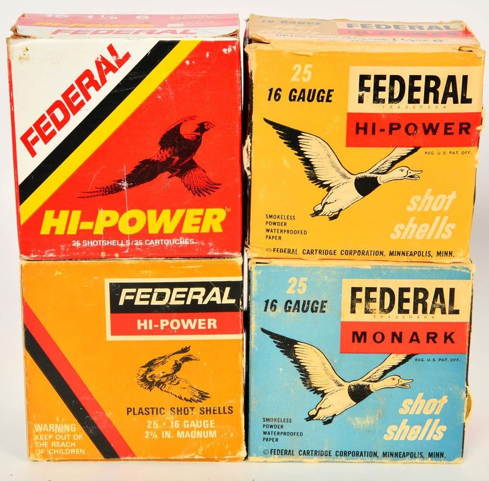 Lot 1667: 94 Rounds of Federal 16 Gauge Shotshells