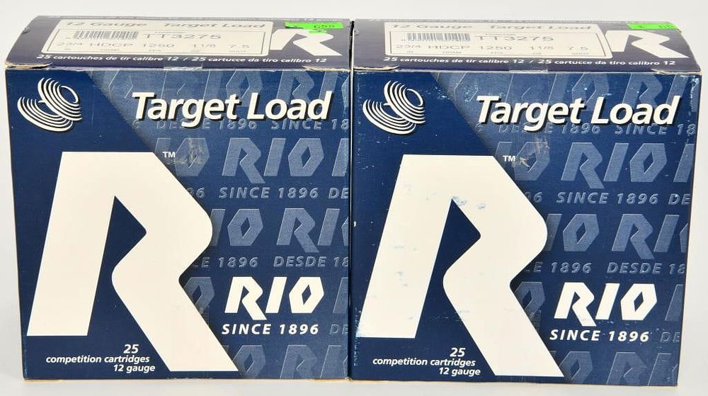 Lot 1694: 50 Rounds of Rio 12 Gauge Target Load