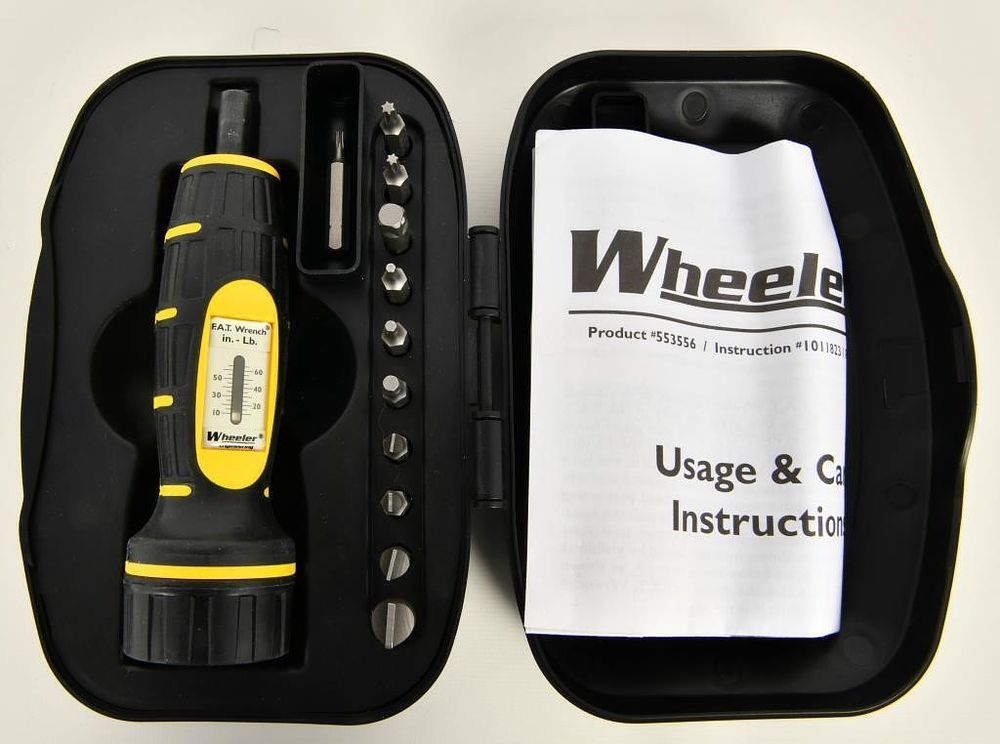 Lot 77: Wheeler Engineering F.A.T Torque Wrench W/ Bits