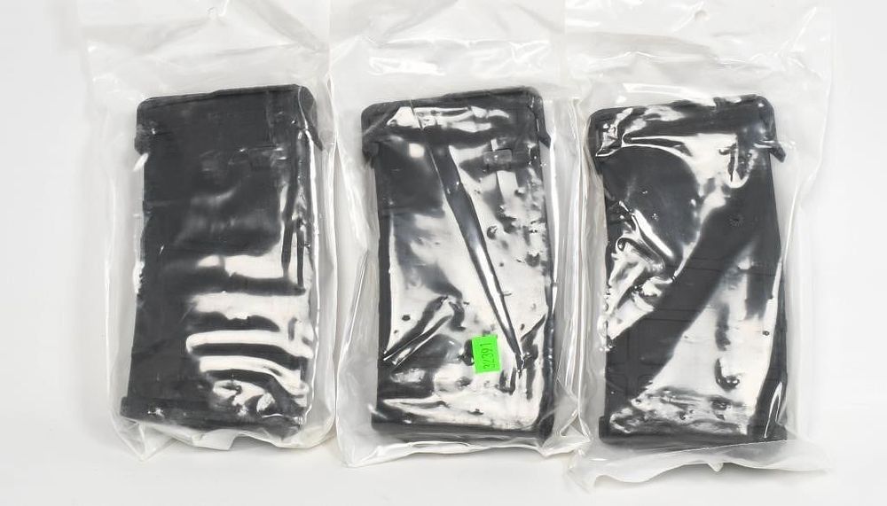 Lot 119: 3 New Magpul PMAG 20LR 20 Round Magazines