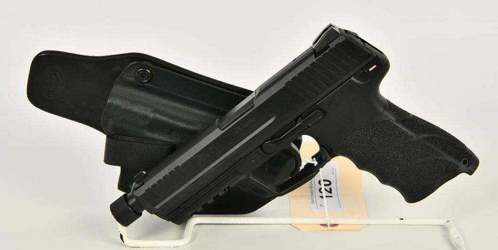 Lot 120: Heckler & Koch HK45 Tactical .45 ACP Semi Auto