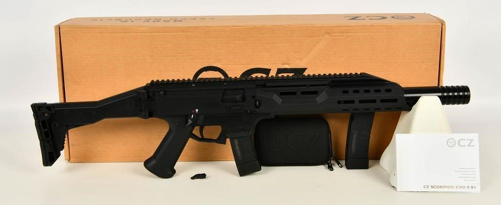 Lot 138: Brand New CZ Scorpion EVO 3 S1 Carbine 9mm