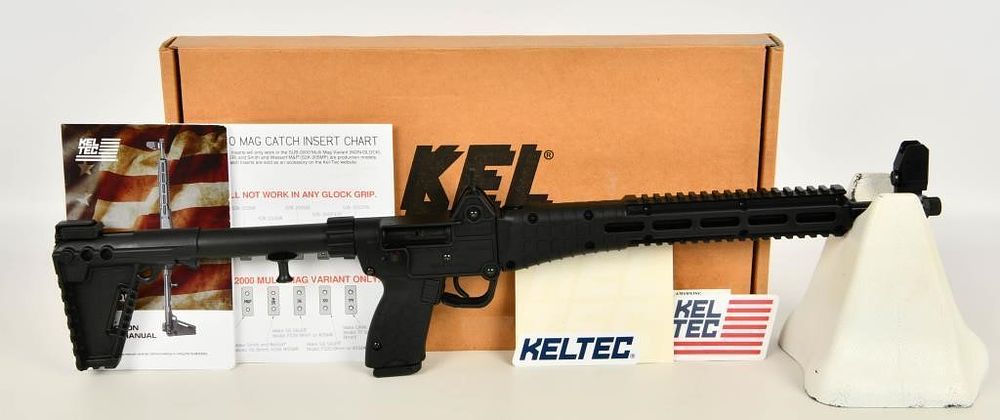 Lot 219: Kel-Tec SUB2000 9mm Luger Folding Rifle Glock