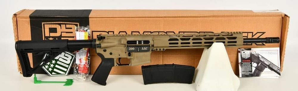 Lot 228: Diamondback DB15 Flat Dark Earth .300 AAC Blackout