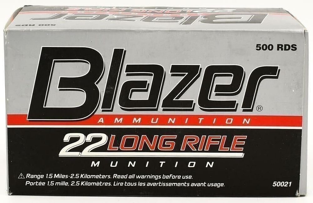 Lot 232: 500 Rounds Of Blazer .22 LR Ammunition 40...