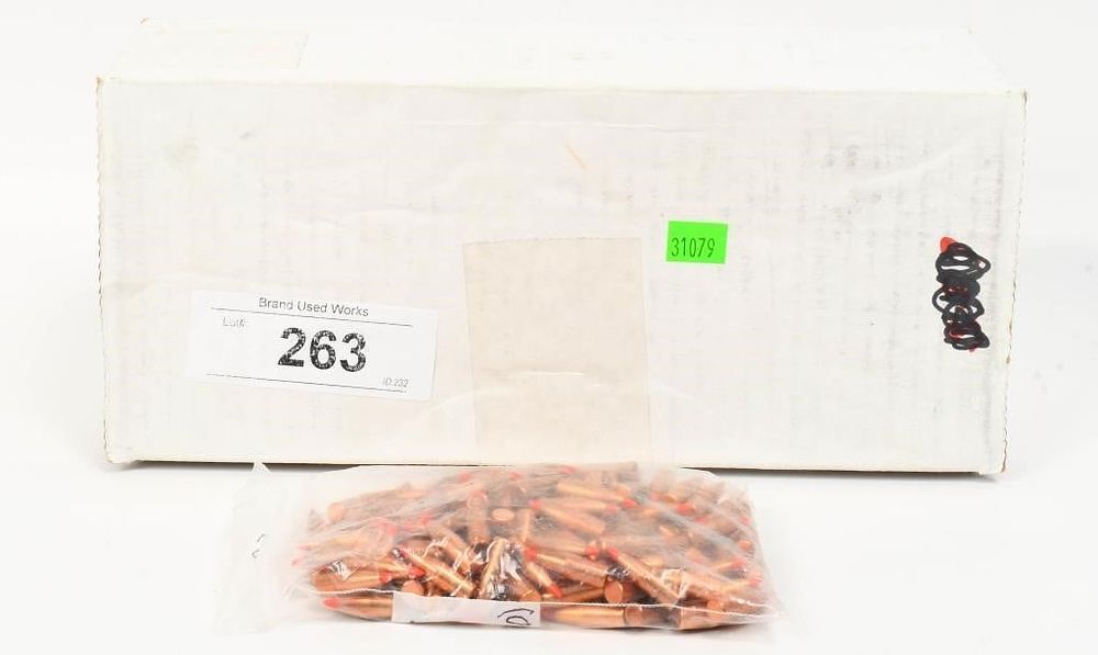 Lot 263: 1070 Count Of .223 Caliber Reloading Bullet Tips