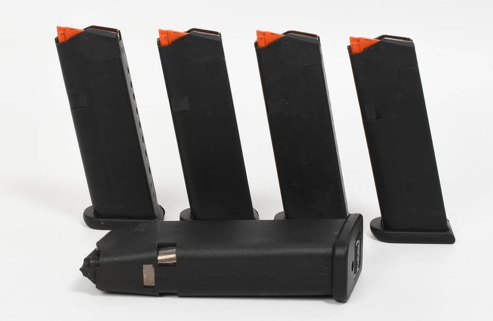 Lot 269: 5 Glock Magazines For 9mm & 45 Caliber