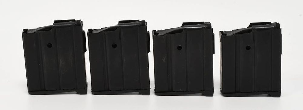 Lot 329: 4 Unmarked 10 Round Mini 14 Metal Magazines