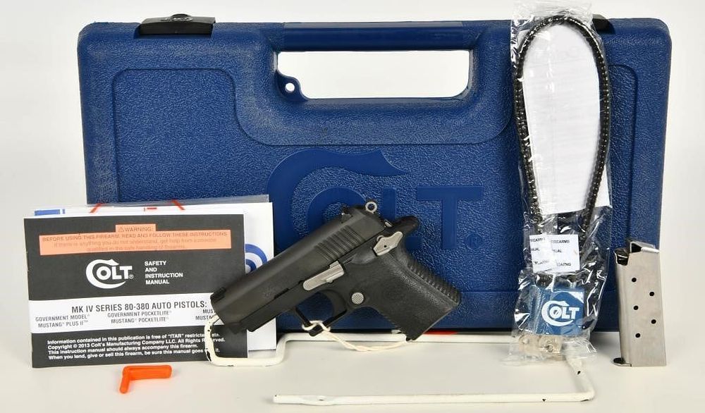 Lot 345: Colt Mustang XSP Semi Auto Pistol .380 ACP