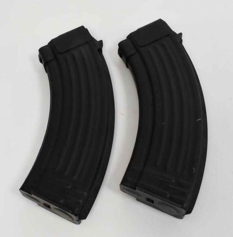 Lot 359: 2 Unmarked 30 Round AK-47 Metal Magazines