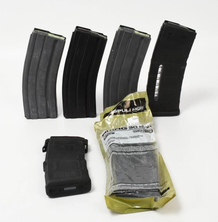 Lot 458: 6 AR-15 Magazines Various Capacity