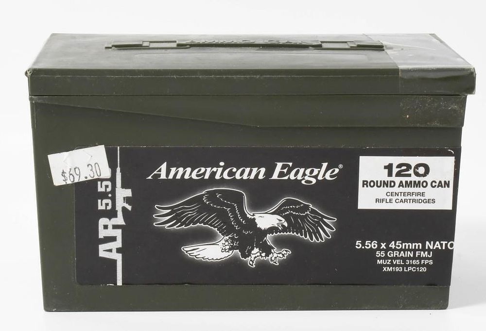 Lot 496: 120 rds 5.56 x 45mm Nato 55 gr FMJ