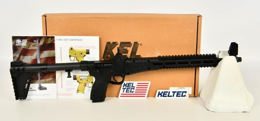 Lot 519: Kel-Tec SUB2000 9mm Luger Folding Rifle Glock