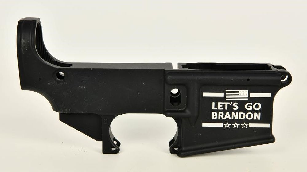 Lot 550: 80% Forged Lower AR Receiver Let's Go Brandon