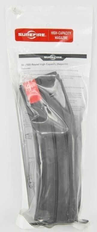 Lot 572: SUREFIRE 60 Round Metal High Capacity Magazine Brand...