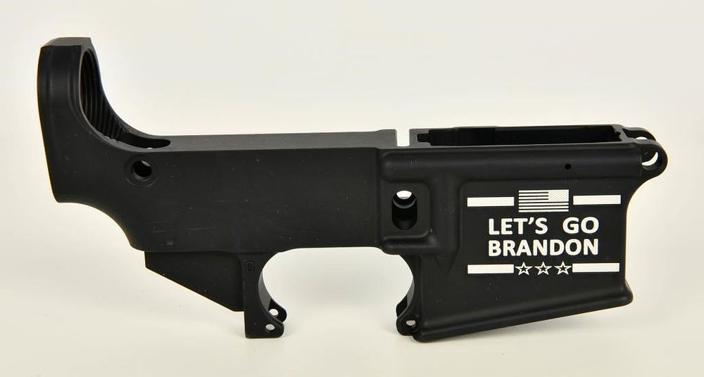 Lot 595: 80% Forged Lower AR Receiver Let's Go Brandon