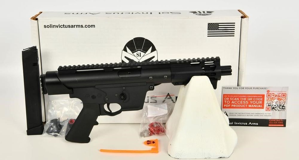Lot 627: NEW Sol Invictus Arms TAC-9 Pistol 9mm Luger 8.5"