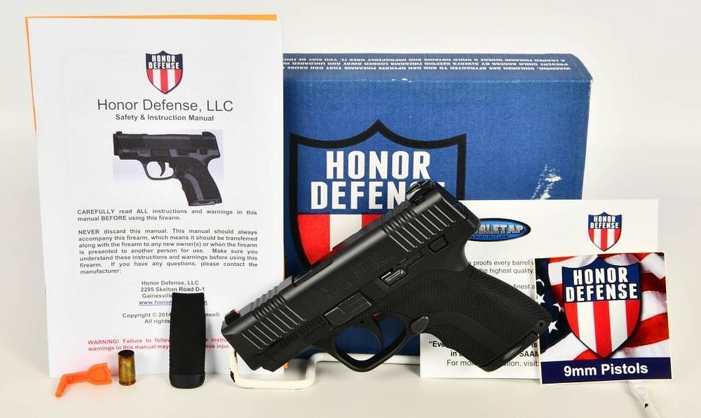 Lot 657: Honor Defense Honor Guard Semi Auto Pistol 9mm