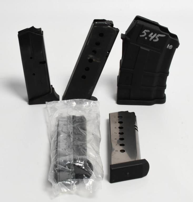 Lot 689: 5 Various Caliber / Style Magazines