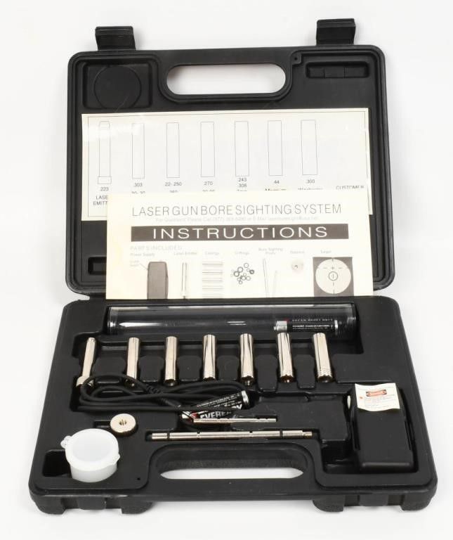 Lot 695: Laser Gun Multi Caliber Bore Sighting System