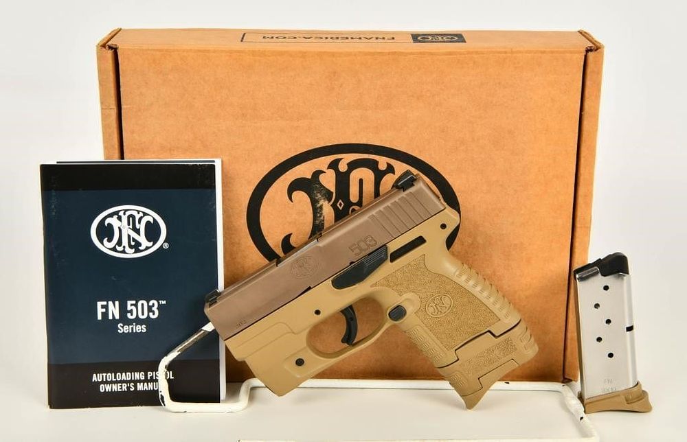 Lot 1050: FN 503 FDE w/ integrated LaserMax Flashlight 9mm