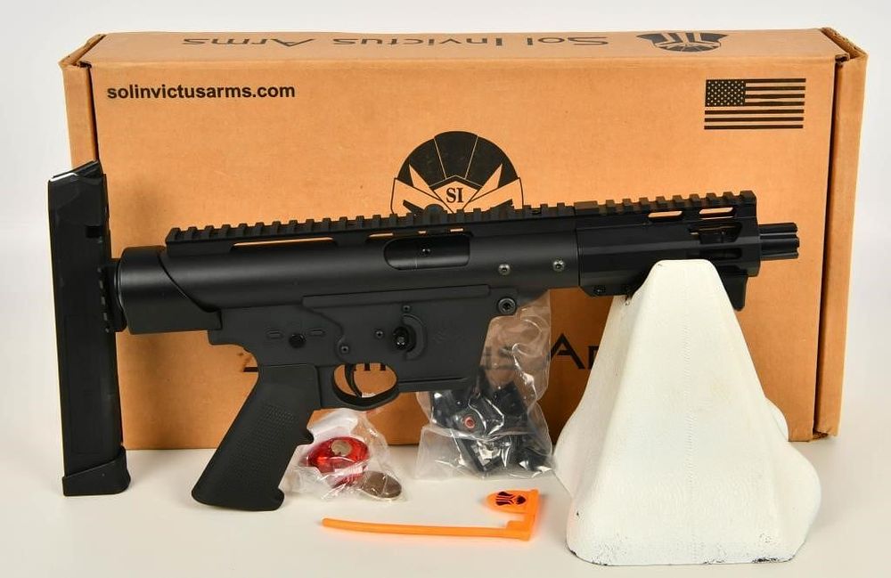 Lot 1056: NEW Sol Invictus Arms TAC-9 Pistol 9mm Luger 8.5"