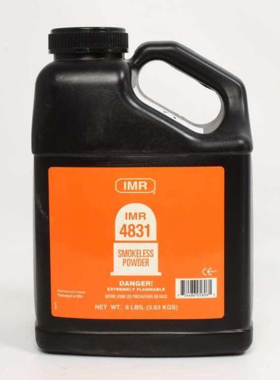 Lot 1070: 8 LBS Of IMR 4831 Smokeless Gun Powder