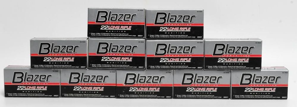 Lot 1105: 550 Rounds Of Blazer .22 LR Ammunition