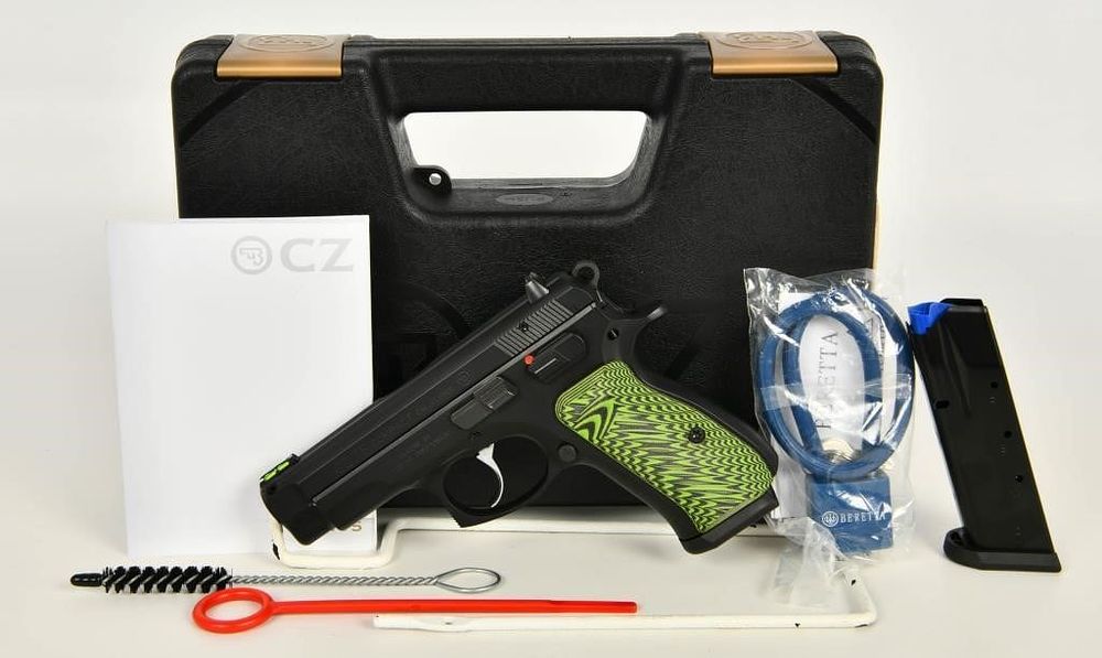 Lot 1110: CZ 75 Compact Semi Auto Handgun 9mm Luger