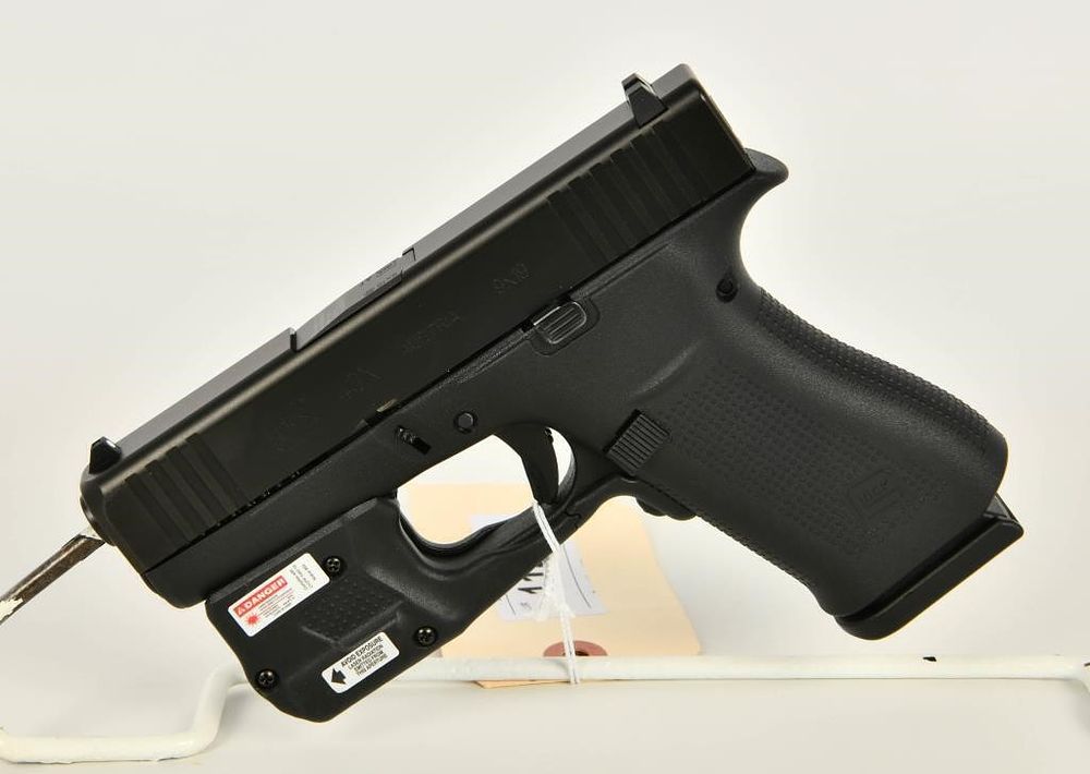 Lot 1144: Glock 43X Semi Auto Pistol 9mm W/ Crimson Trace