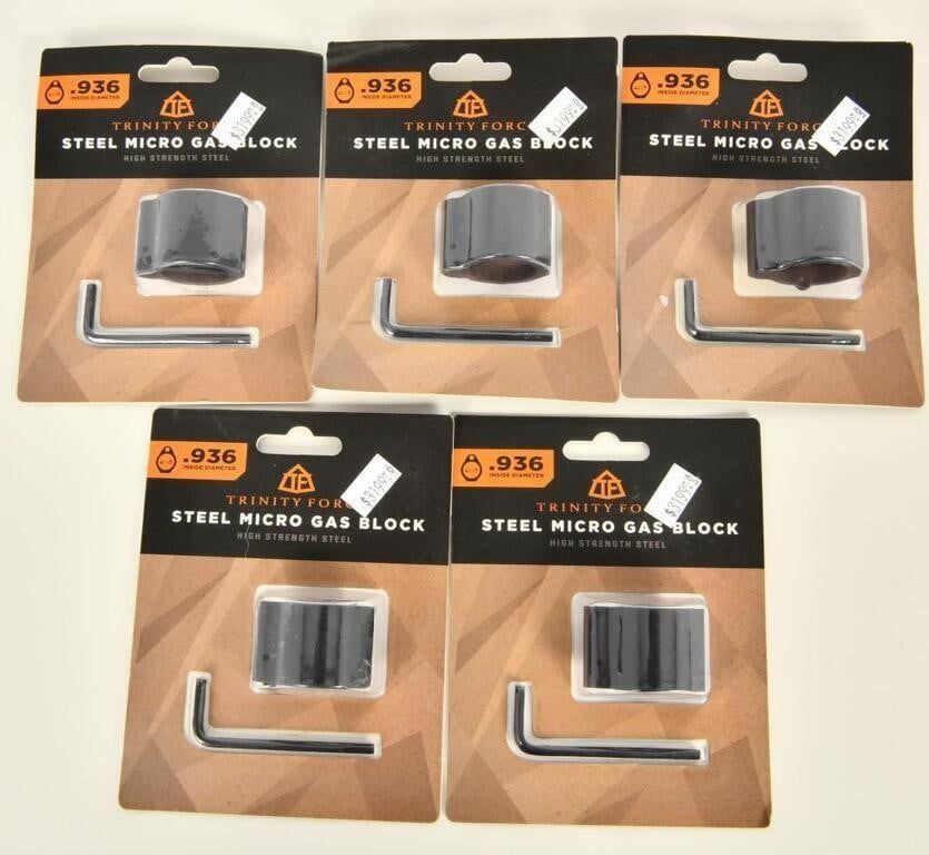 Lot 1265: 5 New in Package Trinity Force Steel Micro