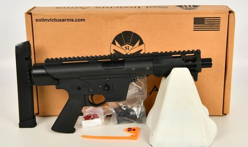 Lot 1266: NEW Sol Invictus Arms TAC-9 Pistol 9mm Luger 8.5"