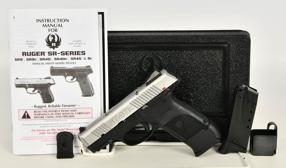 Lot 1302: Ruger SR40c Semi Auto Pistol .40 S&W