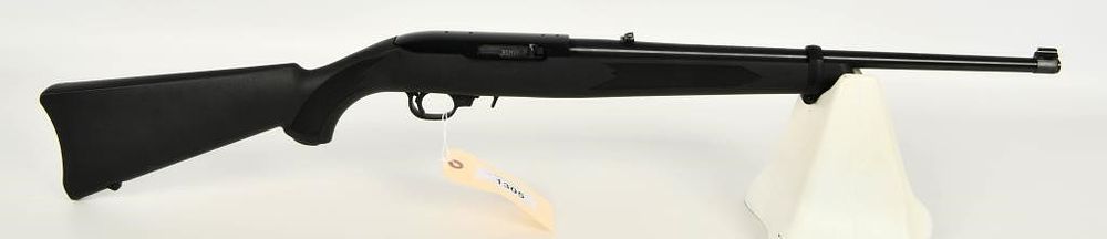 Lot 1305: Synthetic Ruger 10/22 Semi Auto Rifle .22 LR
