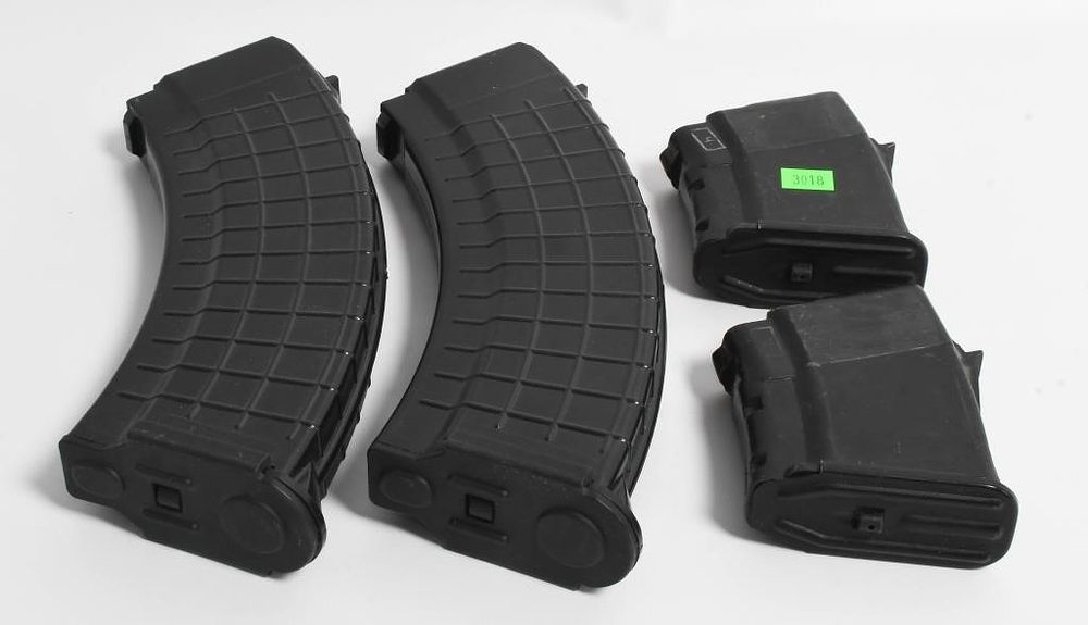 Lot 1367: 4 AK-47 7.62x39mm Magazines