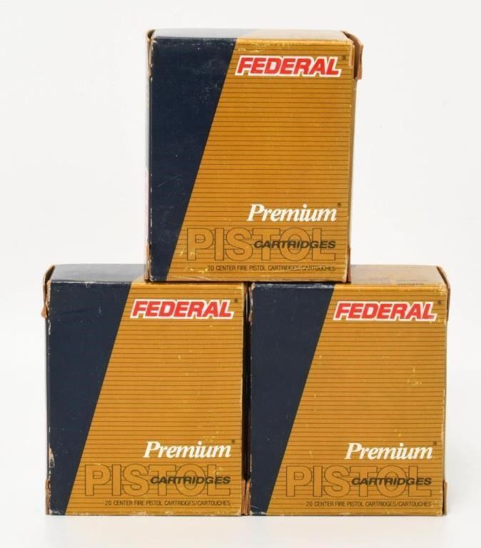 Lot 1387: 60 Federal Premium .40 S&W Hollow Point Ammo
