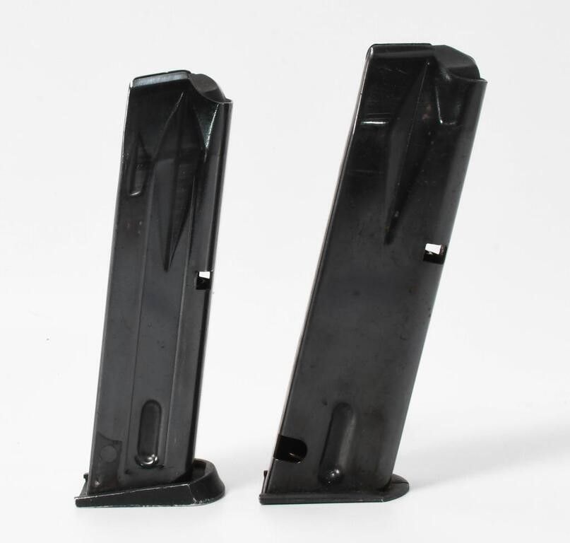 Lot 1397: 9mm & 380 ACP 12 & 15 Round Metal Magazines