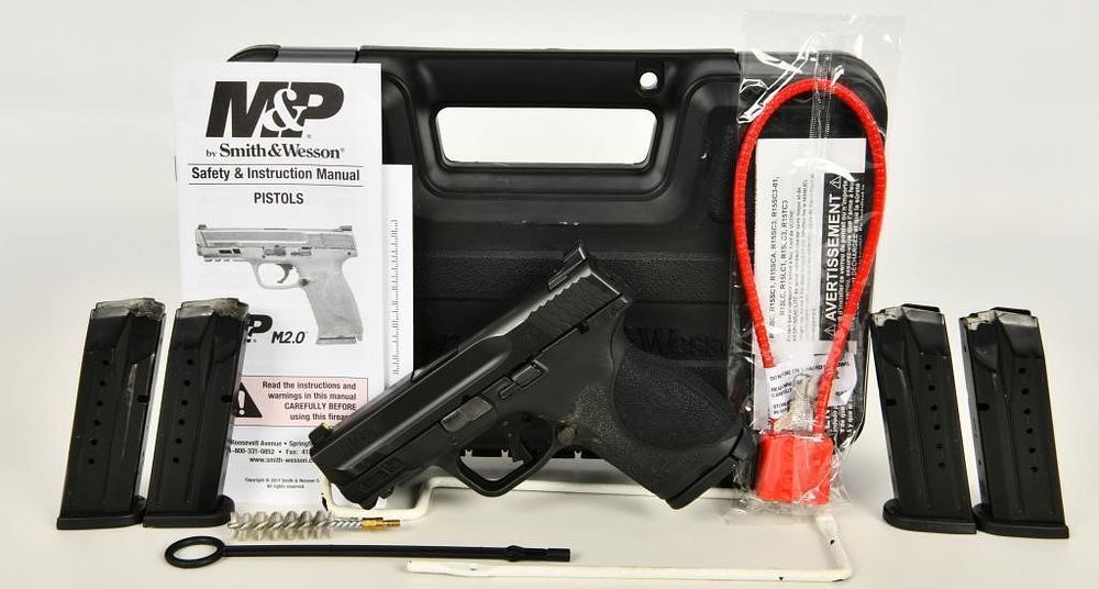 Lot 1470: S&W M&P Shield M2.0 9mm Luger Pistol 3.1" Barrel