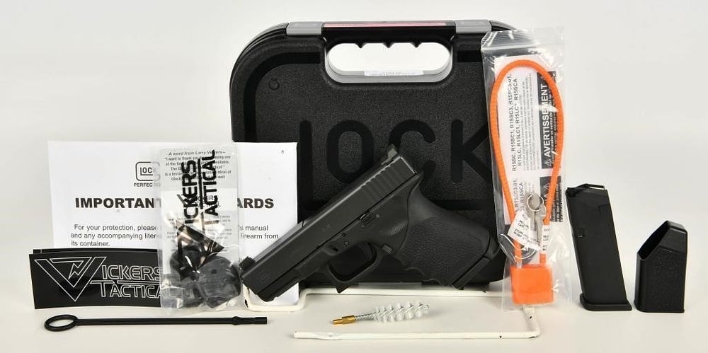 Lot 1482: Glock Model G19 RTF2 VICKERS Tactical Model Pistol