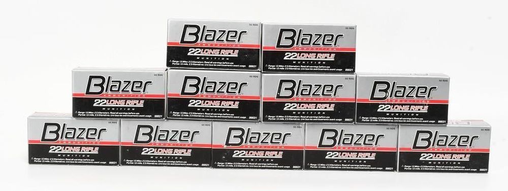 Lot 1495: 550 Rounds Of Blazer .22 LR Ammunition
