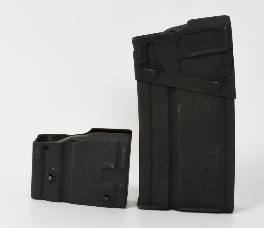 Lot 1508: 2 Cetme G3 .308 Caliber Metal Magazines: Heads