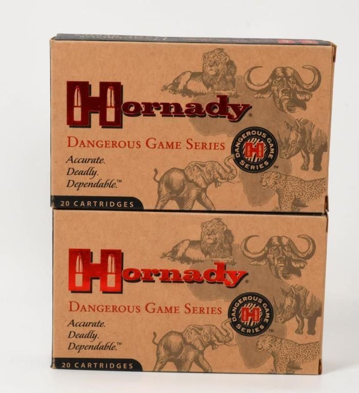 Lot 1537: 40 rds Hornady Dangerous Game Series 416 Ruger