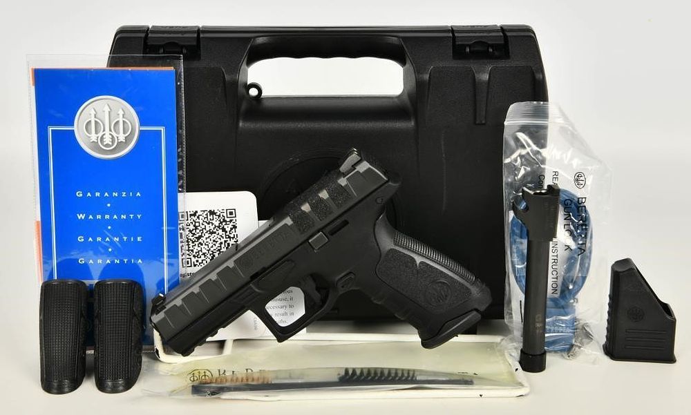 Lot 1554: Beretta APX Semi Auto Pistol 9mm  Barrel Combo